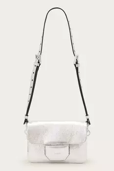 Кожаная сумка Jupiter Allsaints, серебряный