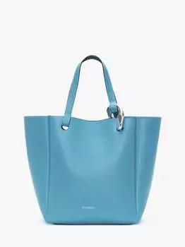 Кожаная сумка JW Anderson, бирюзовый