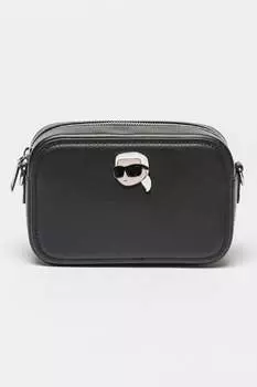 Кожаная сумка K/Ikonik 2 0 Karl Lagerfeld, черный