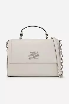 Кожаная сумка Karl Lagerfeld, белый