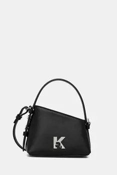 Кожаная сумка Karl Lagerfeld Jeans, черный