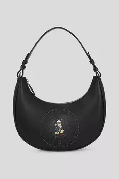 Кожаная сумка KL X Disney Karl Lagerfeld, черный