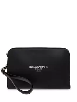Кожаная сумка-клатч Dolce & Gabbana, черный