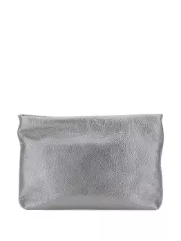 Кожаная сумка-клатч GIANNI CHIARINI, серебяный