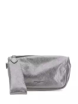 Кожаная сумка-клатч GIANNI CHIARINI, серый