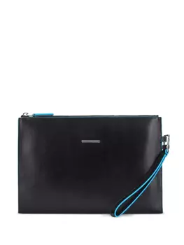 Кожаная сумка-клатч PIQUADRO, черный