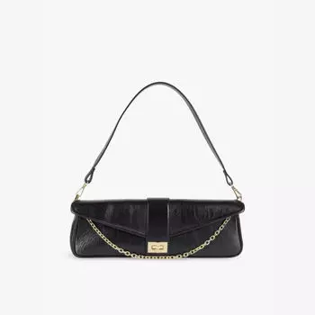 Кожаная сумка-клатч со съемным ремешком The Kooples, черный