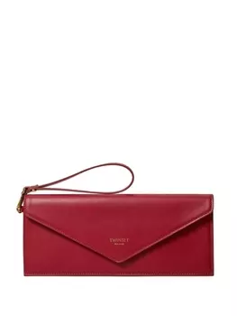 Кожаная сумка-клатч TWINSET, красный