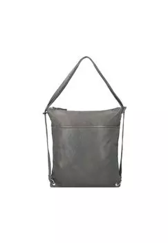 Кожаная сумка Kohlmarkt 3 на плечо 33 см TASCHENDIEB WIEN, цвет Beton