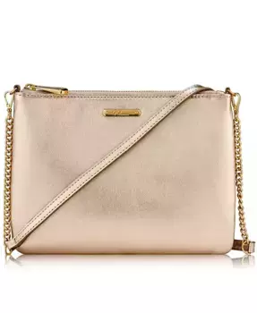 Кожаная сумка-кроссбоди Chelsea GiGi New York, золотой