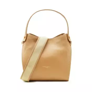 Кожаная сумка-куферек из кожи Gianni Chiarini, бежевый