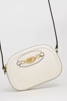 Кожаная сумка Lauren Ralph Lauren, бежевый