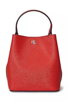 Кожаная сумка Lauren Ralph Lauren, оранжевый