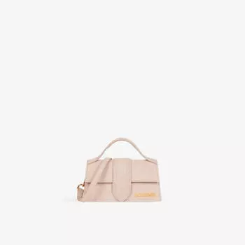Кожаная сумка Le Bambino с верхней ручкой Jacquemus, бежевый