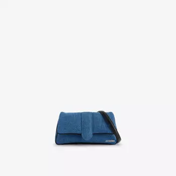 Кожаная сумка le bambino с верхней ручкой Jacquemus, синий