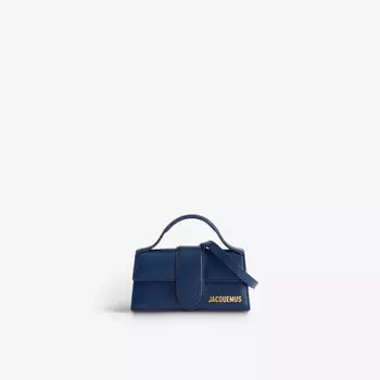Кожаная сумка le bambino с верхней ручкой Jacquemus, синий
