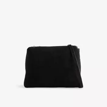 Кожаная сумка Lina Khaite через плечо, черный