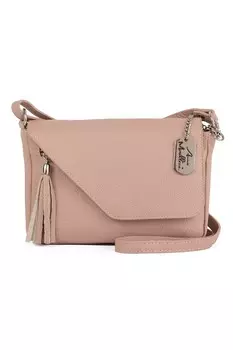 Кожаная сумка Lola с декоративной кисточкой Anna Morellini, розовый