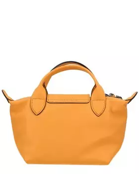 Кожаная сумка Longchamp Le Pliage Xtra XS, оранжевый