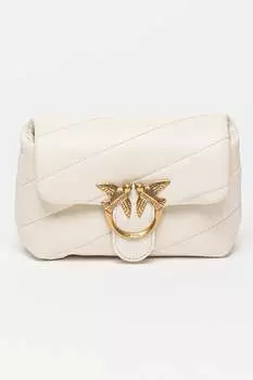 Кожаная сумка Love Puff для малышей Pinko, белый