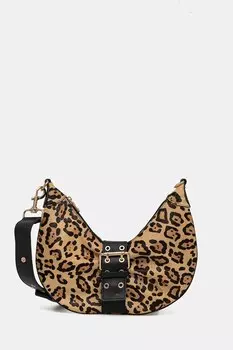 Кожаная сумка Marciano Guess, бежевый