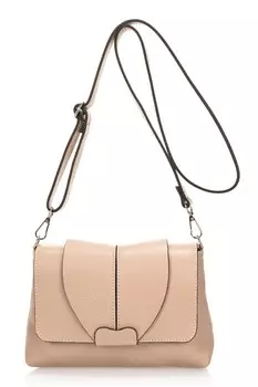 Кожаная сумка Massimo Castelli, бежевый