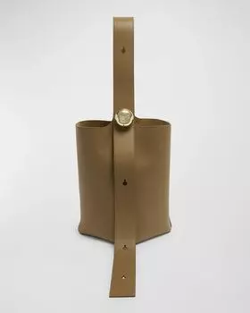 Кожаная сумка-мешок Anagram Pebble Loewe, цвет Oak