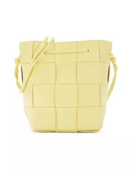 Кожаная сумка-мешок Intrecciato Bottega Veneta, цвет Sherbert