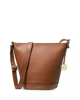Кожаная сумка-мешок Townsend среднего размера Michael Kors, цвет Brown