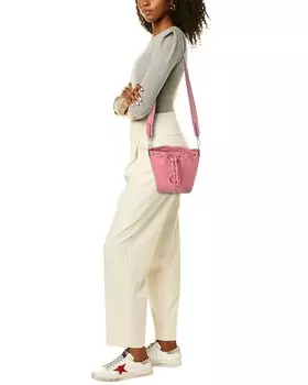 Кожаная сумка-мешок Valentino by Mario Valentino Jules, розовый