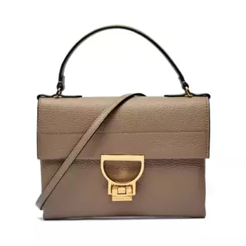 Кожаная сумка-мессенджер Arlettis Coccinelle, бежевый