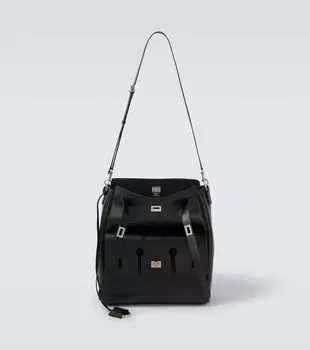 Кожаная сумка-мессенджер Bel Air Balenciaga, черный