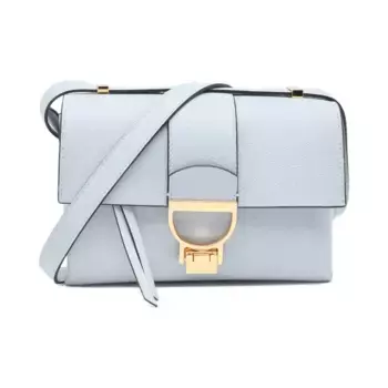 Кожаная сумка-мессенджер Coccinelle, синий