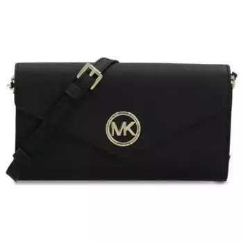 Кожаная сумка-мессенджер/кошелек Carmen Michael Kors, черный