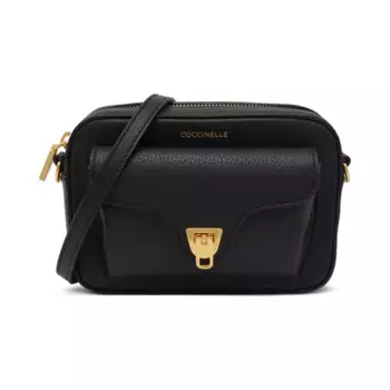 Кожаная сумка-мессенджер mf6 coccinelle Beat sof e1 mf6 55 04 01 Coccinelle, черный