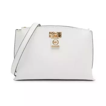 Кожаная сумка-мессенджер Michael Kors, белый