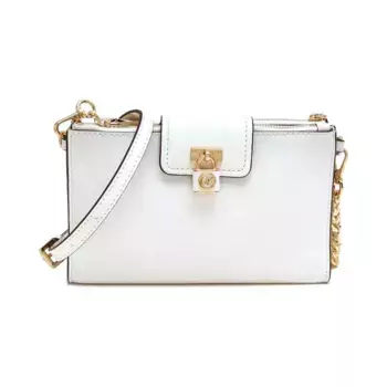 Кожаная сумка-мессенджер Michael Kors, белый