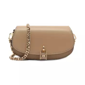 Кожаная сумка-мессенджер Michael Kors, бежевый