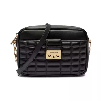 Кожаная сумка-мессенджер Michael Kors, черный