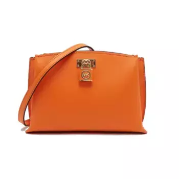 Кожаная сумка-мессенджер Michael Kors, оранжевый