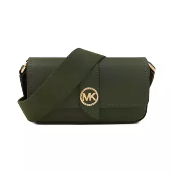 Кожаная сумка-мессенджер Michael Kors, зеленый