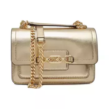 Кожаная сумка-мессенджер Michael Kors, золотой