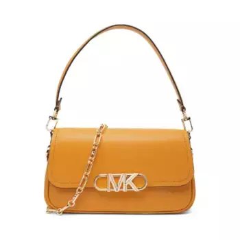 Кожаная сумка-мессенджер-парковка Michael Kors, оранжевый