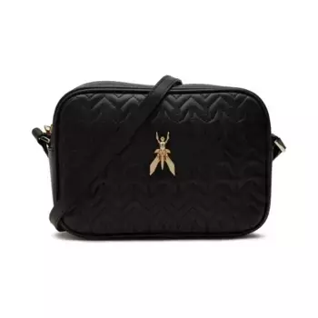 Кожаная сумка-мессенджер Patrizia Pepe, черный