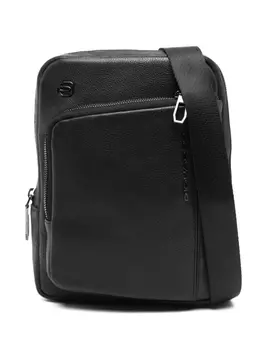 Кожаная сумка-мессенджер PIQUADRO, черный