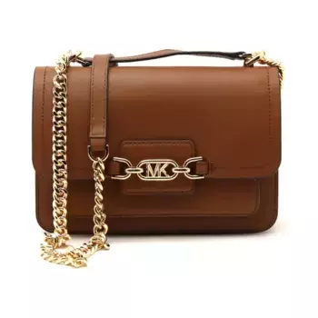 Кожаная сумка-мессенджер вереск Michael Kors, коричневый