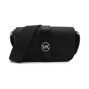 Кожаная сумка-мессенджер xs ew слинг Michael Kors, черный