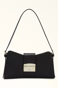 Кожаная сумка Metropolis Furla, черный