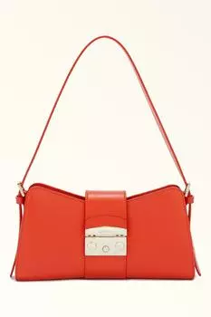 Кожаная сумка Metropolis Furla, красный