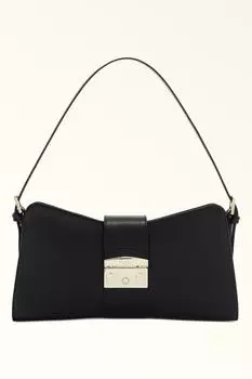 Кожаная сумка Metropolis с логотипом Furla, черный